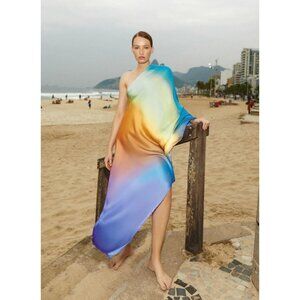 baobab cabana one shoulder ombre dress Baobab Waves 1-shoulder Ombr Maxi Dress by Baobab